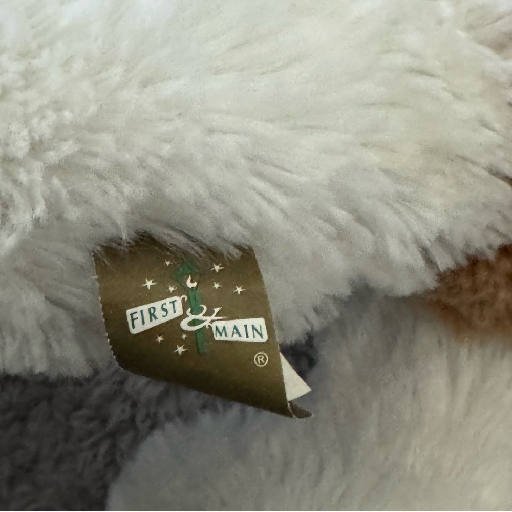 First & Main Puppy Plush 14” Brown White Get Well Soon Stuffed‎ Animal Dog - Picture 8 of 8
